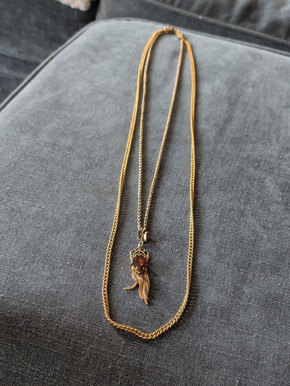 Multi-strand Gold Color Necklace.